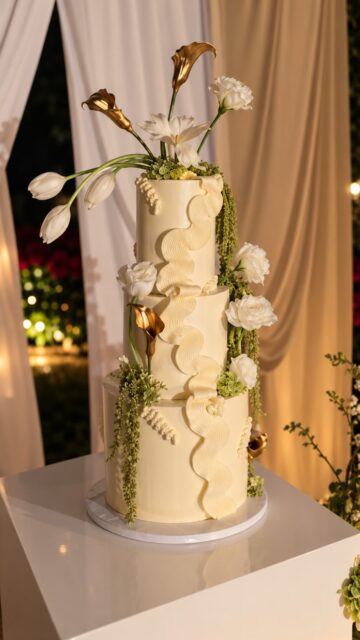 A Sweet Moment, Designed to Be Remembered 🤍

A wedding cake is more than a dessert—it’s a statement piece. This breathtaking multi-tiered creation by Ed Baker Couture brings an editorial sense of artistry to the celebration.

Featuring sculptural waves, delicate floral details, organic textures, and subtle metallic accents, the design feels modern, romantic, and effortlessly sophisticated. The soft ivory palette allows every intricate detail to shine, while cascading florals add an elegant botanical touch.

And then comes the sweetest moment—the cake cutting. A celebration filled with laughter, love, and a little bit of magic, captured exactly as it should be.

Cake by @edbakercouture ✨
Designed by @designedbykimberlycasas 
Florals by @cabofallinginlove 
Content Creator @keepingyoutogether 

Featured in Cabo Bride Magazine — where destination weddings meet editorial luxury.

#CaboBride #CaboBrideMagazine #EdBakerCouture #CaboWeddings
